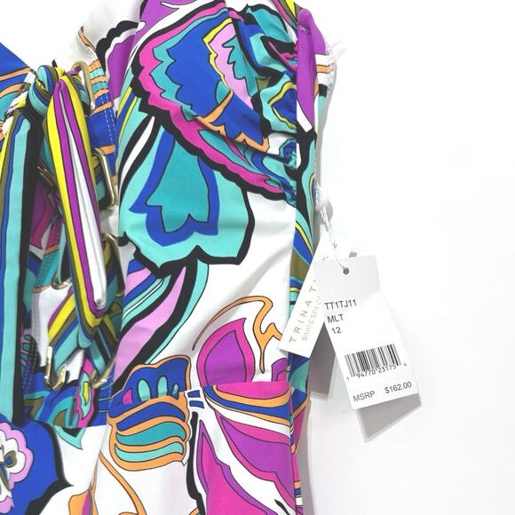 Trina Turk Multicolor Floral One Piece Swimsuit - Picture 9 of 10